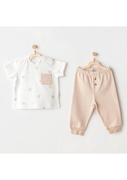 AC25848 Happy Animals Bebek 2li Takım Beige
