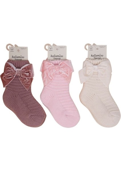Gülden Aksesuarlı Kız Bebek Havlu Soket Çorap 450907 Asorti