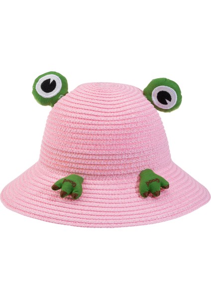 Bebe Hasır Şapka ( 2-6 Yaş ) Y24700-05 Pembe