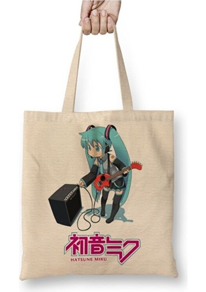 Hatsune Miku Bez Çanta Uzun Saplı Bez Çanta Uzun Saplı Sevgiliye Arkadaşa Hediye