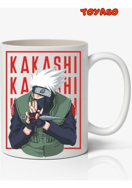 Naruto Kakashi Hatake Anime Temalı Beyaz Kupa Bardak Sevgiliye Arkadaşa Hediye