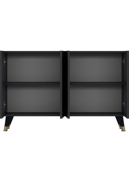 8203-1CT KB150 Konsol, Tv Ünitesi Antrasit-Altın