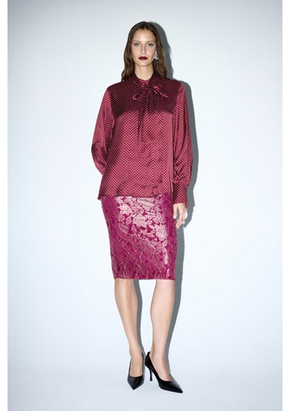Fularlı Bluz Emp.bordo 11546031000 modelleri