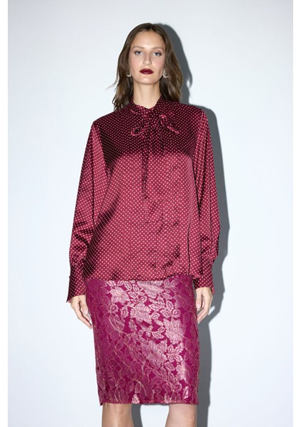 Fularlı Bluz Emp.bordo 11546031000 fırsatları