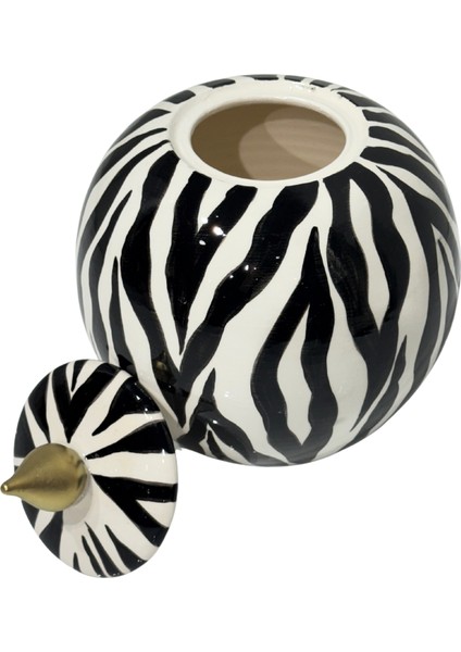 Zebra Desen Kapaklı Seramik Küp modelleri