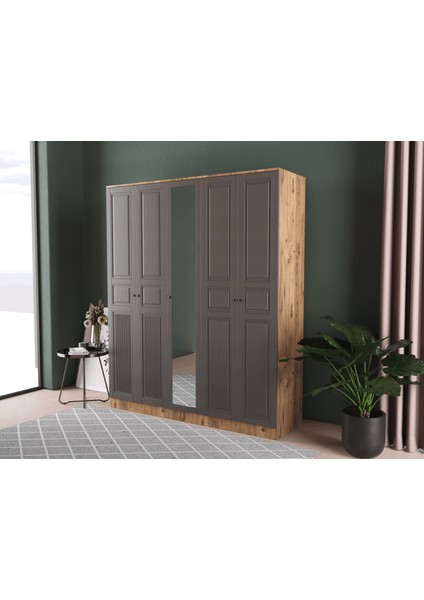 Nil 5 Kapaklı Eko Gardırop