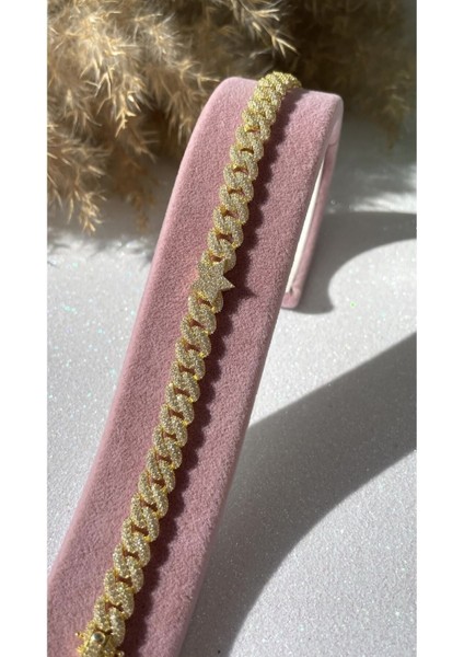 Altın Kaplama Yıldızlı Gurmet Model 925 Ayar Gümüş Bileklik fırsatları