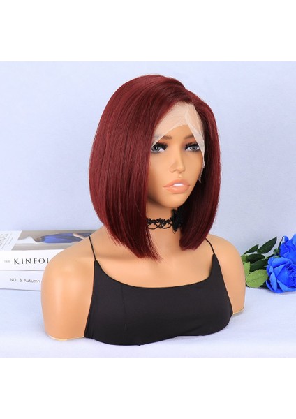 Kızıl Kısa Yan Tül Peruk fiyatları