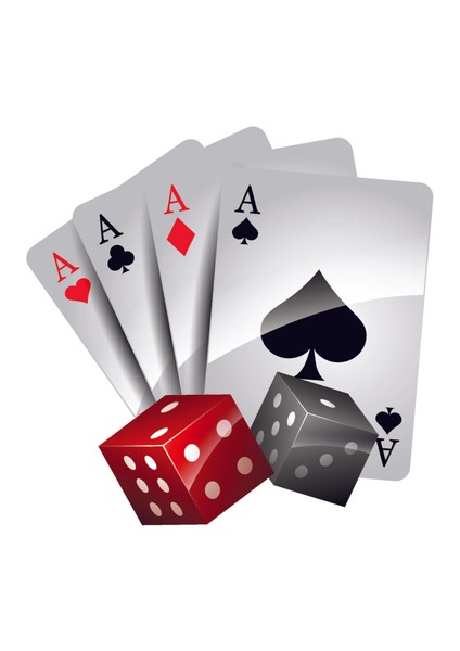 Poker Iskambil Kağıdı Sticker - Araba Oto Motosiklet Araç Sticker 00093