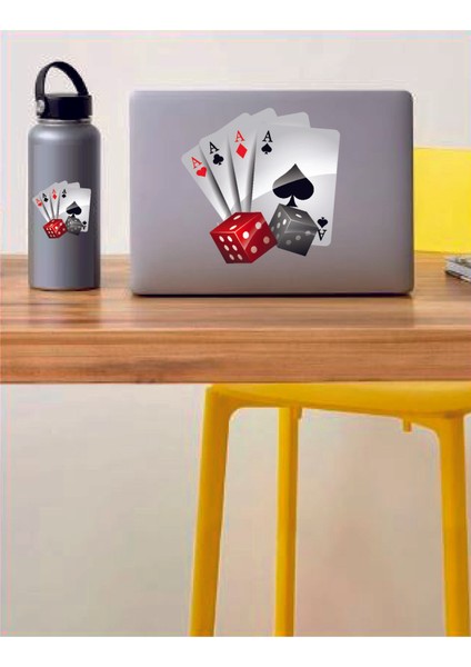 Poker Iskambil Kağıdı Sticker - Araba Oto Motosiklet Araç Sticker 00093 fiyatları