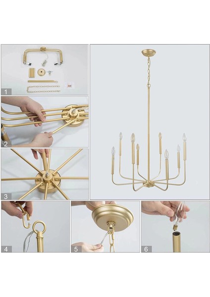 Wayli 8'li Modern Eskitmeli Avize fırsatları