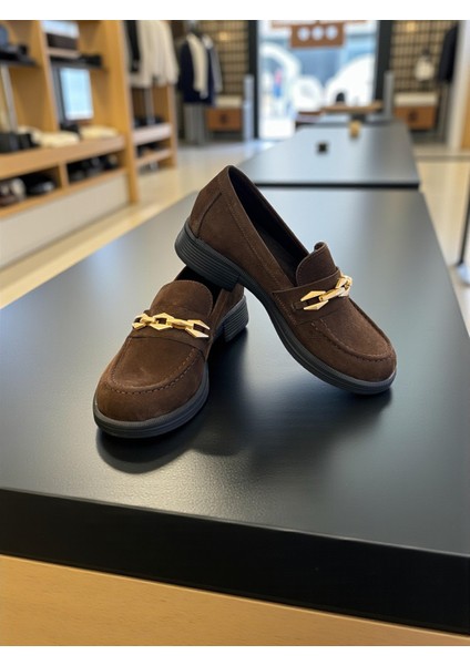 D25KA-725 Kahve Hakiki Deri Tam Ortopedik Kadın Casual Günlük Ayakkabı modelleri