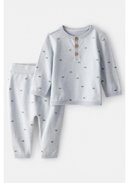 Erkek Bebek Mavi 2li Set