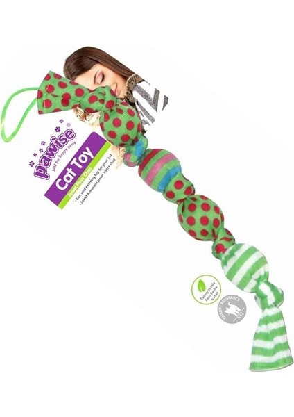Faradole Düğümlü Sesli Kedi Oyuncağı 27 cm modelleri