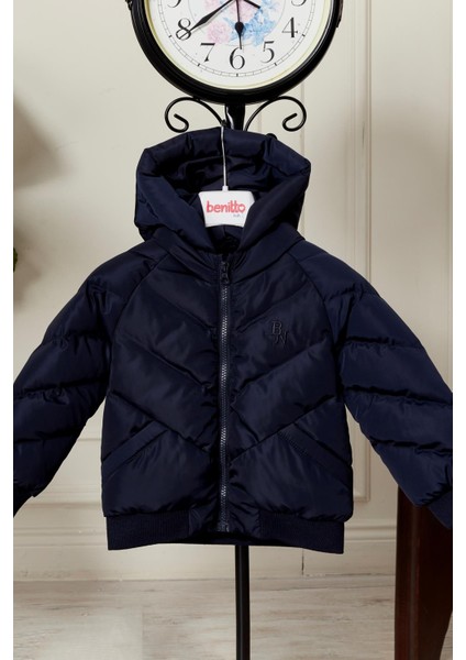 Erkek Bebek Kapüşonlu Kışlık Mont 51332