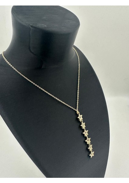 6 Yıldızlı Gold Renk Çelik Kolye – Şık ve Dayanıklı Tasarım fiyatları