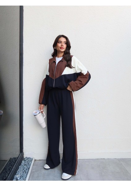 Paraşüt Detay Fermuarlı Eşofman Takım