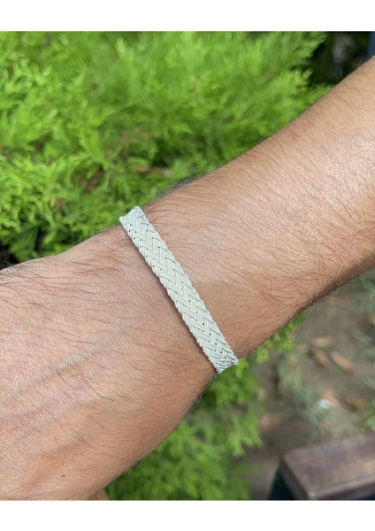 Kazaziye El Örgüsü Gümüş Bileklik BIL2017 fırsatları