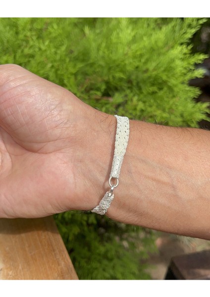 Kazaziye El Örgüsü Gümüş Bileklik BIL2017 indirimleri