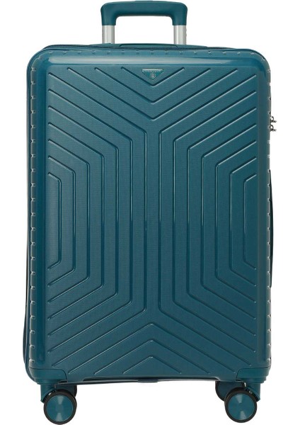 Parıs -B Pp 5pr Petrol Unisex Büyük Boy Valiz