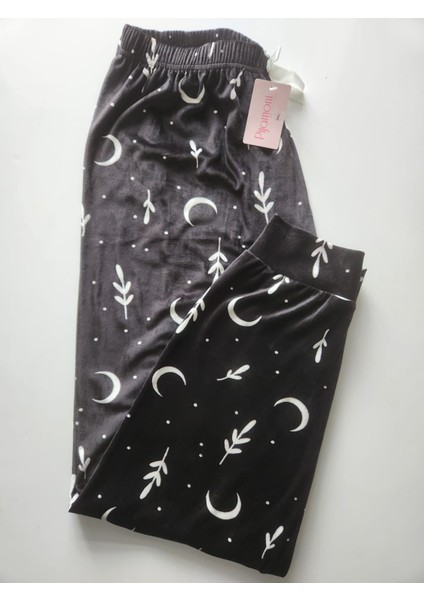 Kadife Büyük Beden Pijama Altı 7778