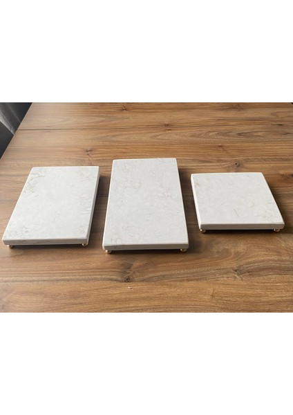 3'lü Mermer Sunum Seti indirimleri