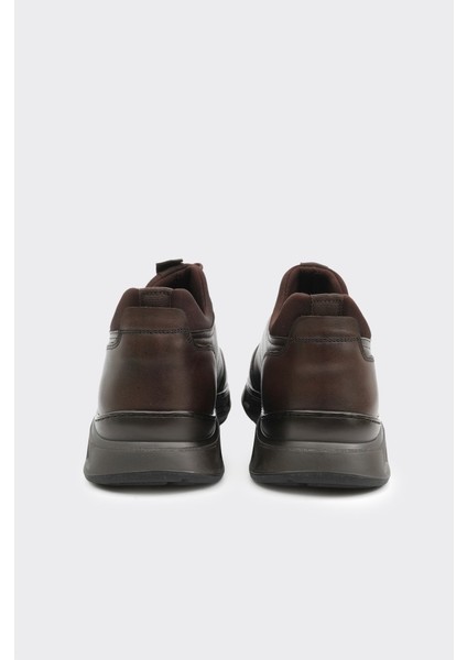 Hakiki Deri Lastik Bağcıklı Erkek Casual Ayakkabı fırsatları