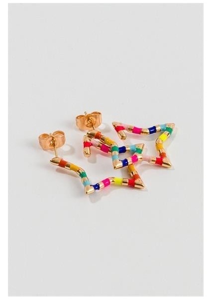 Kadın Str Multi Çelik Küpe