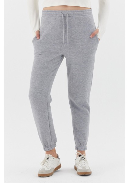 Paçası Lastikli Şardonlu Eşofman Altı Grı Melange fiyatları