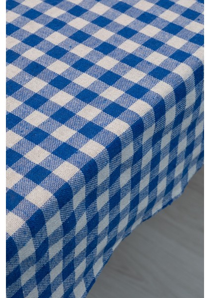 Pötikareli Mavi Ekose Masa Örtüsü 170 x 170 modelleri