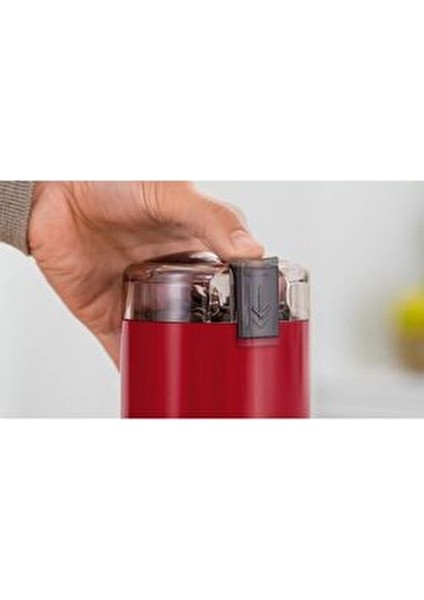 Kırmızı Kahve Değirmeni Paslanmaz Çelik Bıçaklar ile Uzun Süreli Kullanım