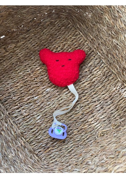 Teddy Çıngıraklı Emzik Askısı