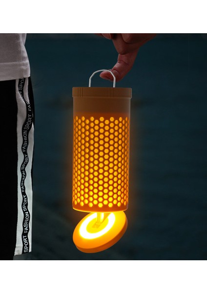 Glampıng Taşınabilir & Asılabilir Teleskopik LED Kamp Lambası — Atmosfer + Aydınlatma, Çok Fonksiyonlu (3500MA) indirimleri