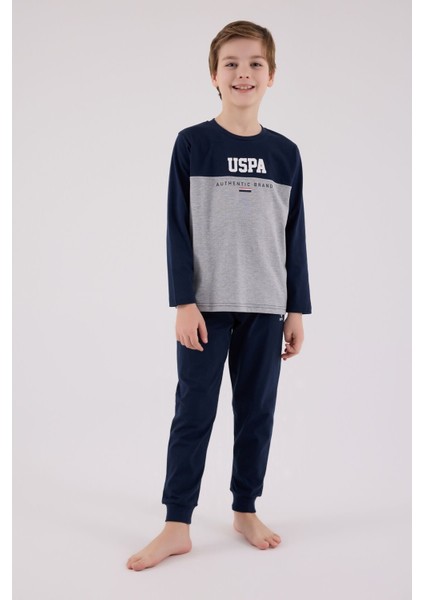 U.s. Polo Assn Uzun Kol Pijama Takım US2220-4 Lacivert fiyatları