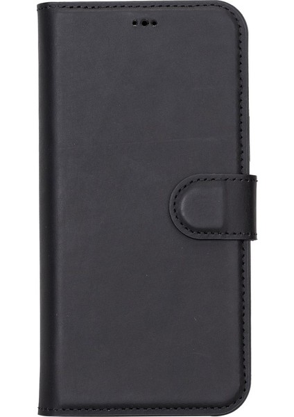 Apple iPhone 13 Pro Uyumlu Deri Cüzdanlı Kılıf Liluri G1 Siyah modelleri