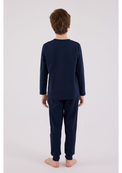 U.s. Polo Assn Uzun Kol Pijama Takım US2220-4 Lacivert fırsatları