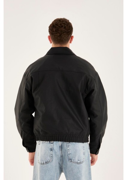 X-2014 Bel Lastikli Içi Kapitone Deri Mont