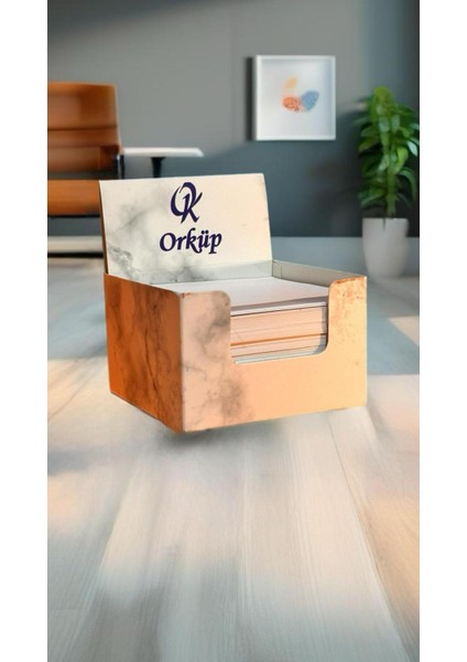 Orküp Bloknot Küp Not 8x8 1. Hamur 80 gr 500'LÜ Mermer Desenli