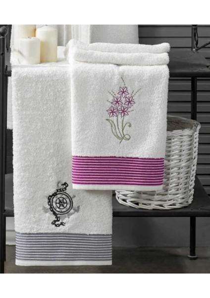 4 Parça Aile Bornoz Seti Kadın Erkek Havlulu Bornoz Takımı Beyaz Set fırsatları