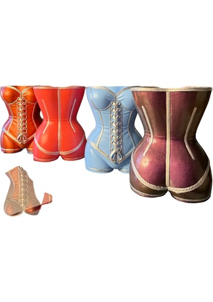 Dekoratif Kadın Büstü Şarap Şişesi Standı–estetik Tasarım–lüks Ev Dekoru(Kızıl Bakır))