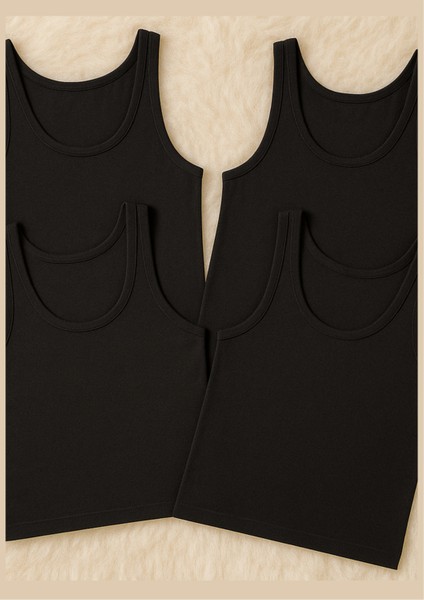 Erkek Giyim Modal & Pamuklu 4 Adet Atlet LL.IL11.KE004.001