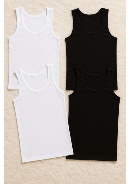 Erkek Giyim Modal & Pamuklu 4 Adet Atlet LL.IL11.KE004.001