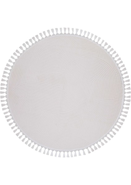 Rölyef Joy Daire Vizon Kaymaz Taban Kesme Halı Pon Pon fiyatları