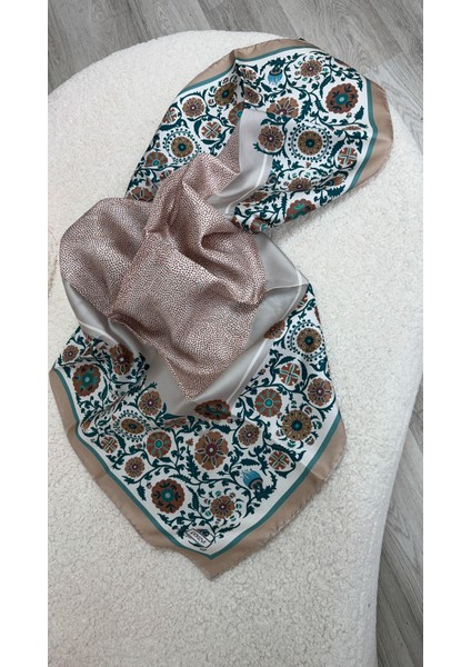 Ipekevi Ayna Tivil Ipek Eşarp Vizon