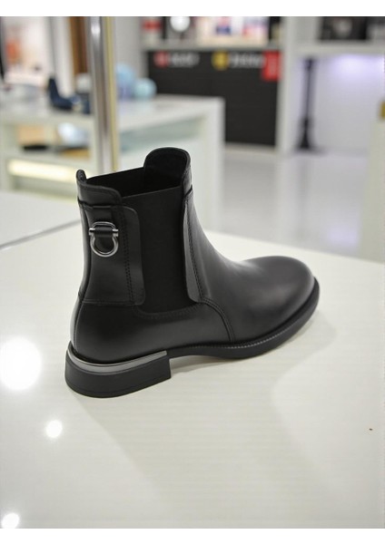 D25KB-8325 Siyah Hakiki Deri Tam Ortopedik Günlük Kadın Bot modelleri