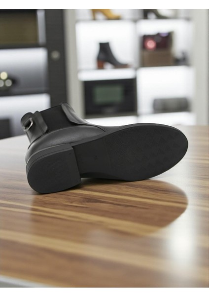 D25KB-8325 Siyah Hakiki Deri Tam Ortopedik Günlük Kadın Bot fırsatları