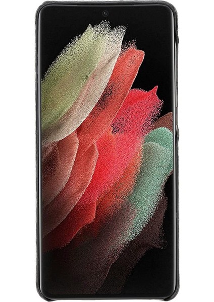 Samsung Galaxy S21 Plus Uyumlu Deri Arka Kapak Uj Rst1 Siyah fiyatları