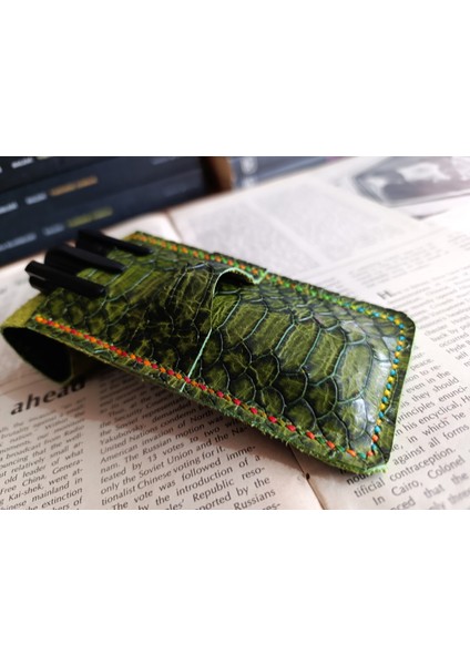 Crazy Gerçek Deri Özel Kalemleriniz Için Kalemlik ( 3*4 Kalem Için ) 28 cm \ 8 cm Büyük Boy Nlu9 fiyatları