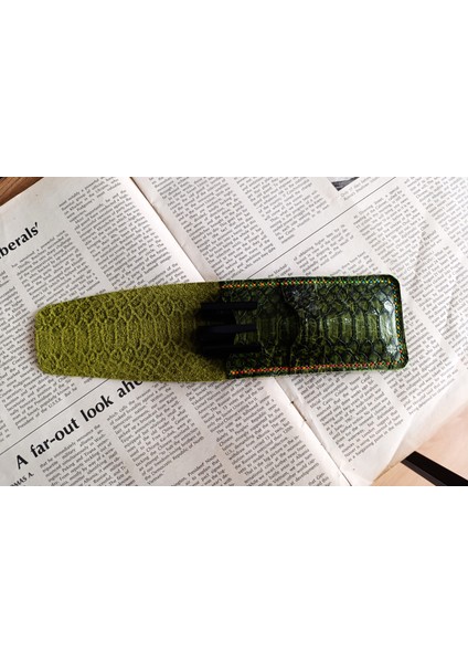 Crazy Gerçek Deri Özel Kalemleriniz Için Kalemlik ( 3*4 Kalem Için ) 28 cm \ 8 cm Büyük Boy Nlu9 modelleri