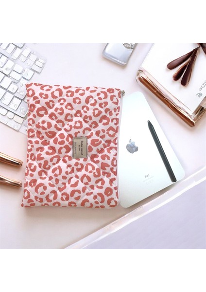 Leopar Desenli Laptop Tablet Çantası 11 Inç 12 Inç Uyumlu fiyatları